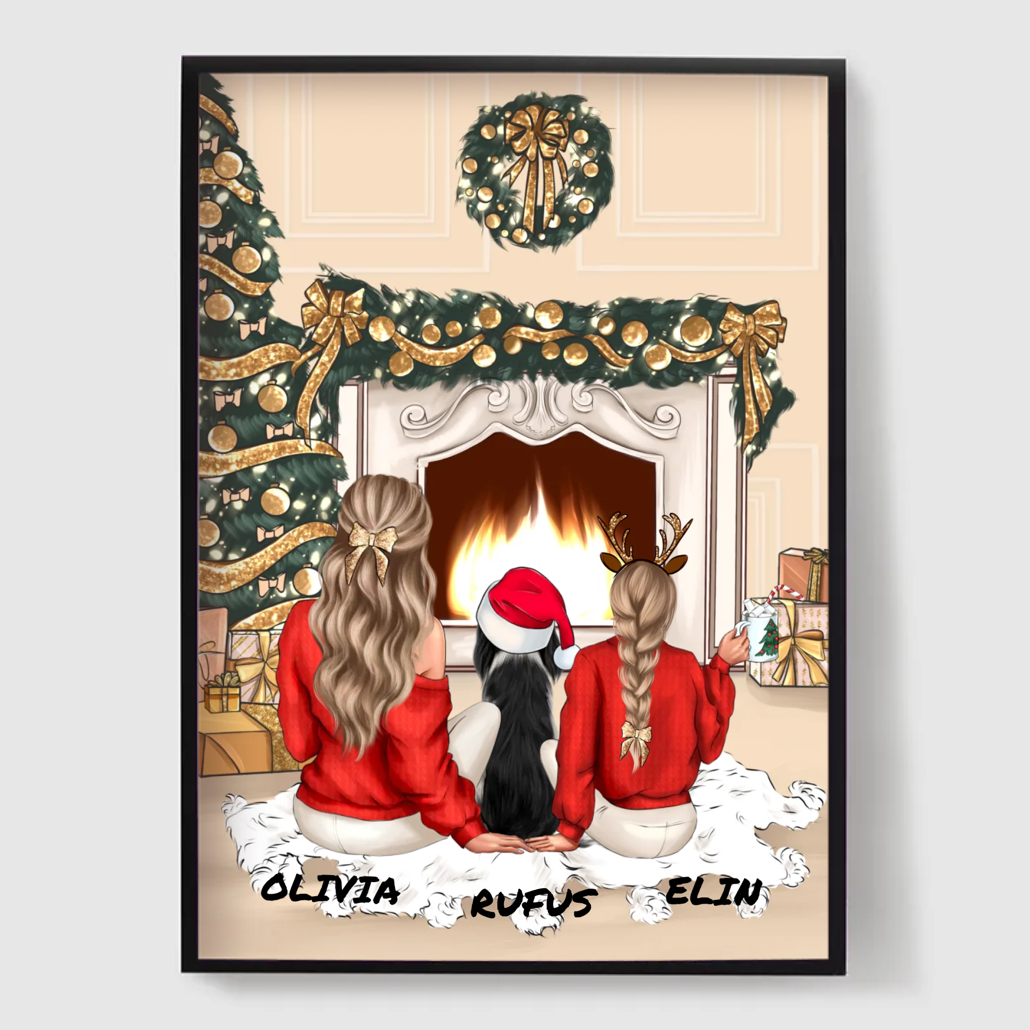 Personlig plakat - Hyggelig julescene