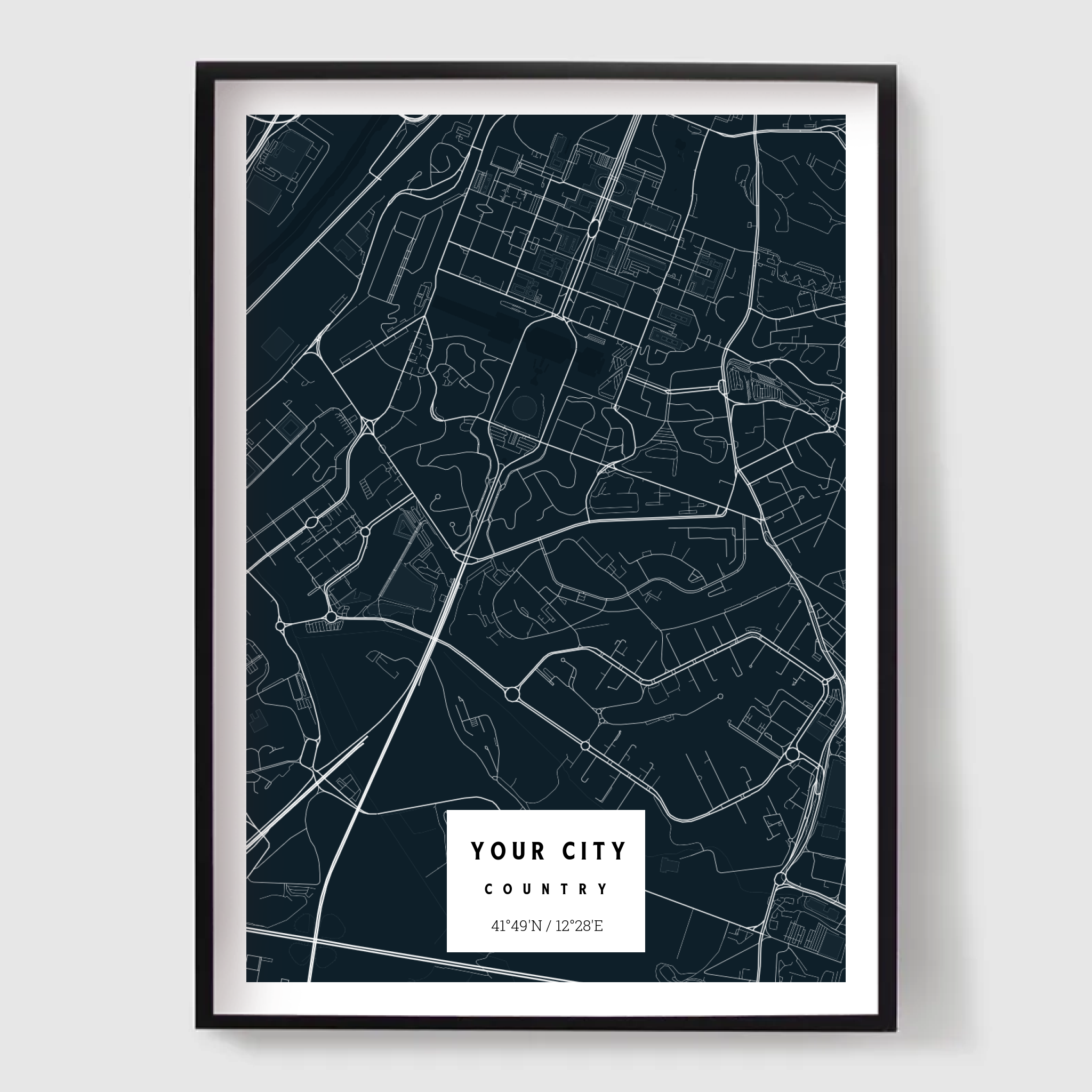 Personlig Plakat – Nautisk Kortplakat