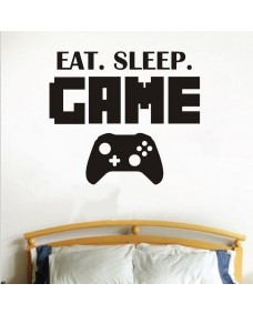 Wallsticker - Eat / Sleep / Game