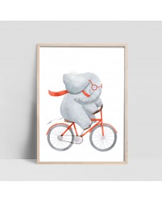 Plakat - Elephant Rides Cykel