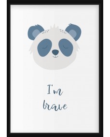 Plakat - Portræt af Panda