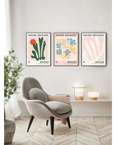 Plakat - Abstrakt Plante / sæt med 3