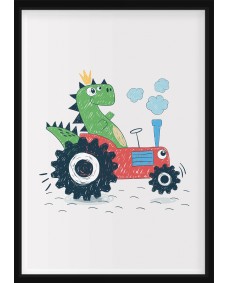 Plakat - Dino i traktor