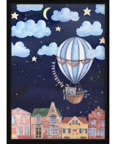 Plakat - Luftballon i himlen