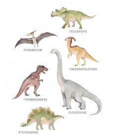 Plakat - Dinosaurer
