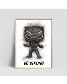 Plakat - Black Panther / BE STRONG