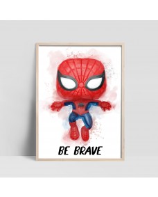 Plakat - Spiderman / BE BRAVE
