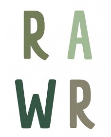 Plakat - RAWR / Dinosaur