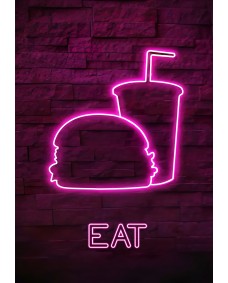Plakat - EAT / Neon