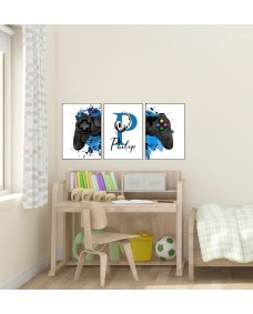 Plakater - PlayStation / Spil / Personliggjort / Sæt med 3