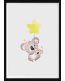 PLAKAT - Koala med stjerne