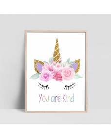 Plakat - Enhjørning / You are  Kind