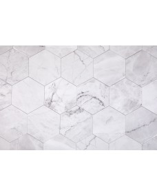 Flisemærkat - Hexagon Grey Peel and Stick Flise / 24 stk