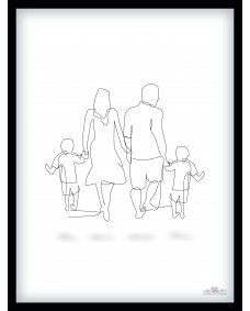 Plakat - Familie / To børn