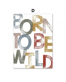 Plakat - Skov vilde dyr / Born to be Wild / 02