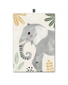 Plakat - Vilde dyr / Elefant