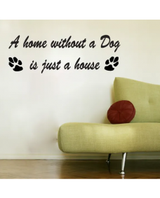 Wallsticker - A home without a Dog