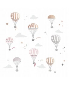 Wallsticker - Pastel luftballoner