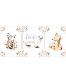 Plakater - Skovdyr / Don't Grow Up / sæt med 3