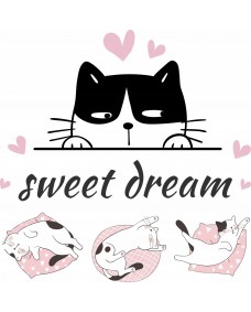 Wallsticker - Sweet Dream / Cats 