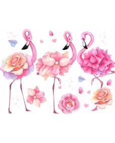 Wallsticker - Flamingos