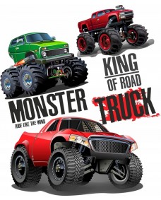 Wallsticker - Monster lastbiler