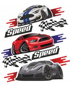 Wallsticker - Speed Speed