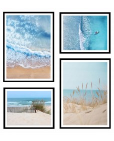 Plakater - Sea Shore / Sæt med 4