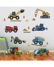 Wallsticker – Byggekøretøjer / Lastbiler og Gravere