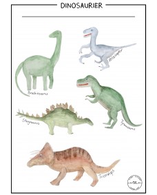 Plakat - Dinosaurier