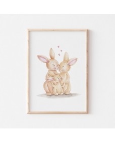 Plakat - Bunny familie