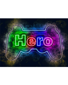 Plakat - Joystick / Hero / Neon