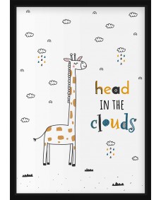 Plakat - Giraf / Head in the clouds