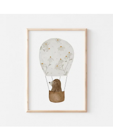 Plakat - Muldvarp i luftballon