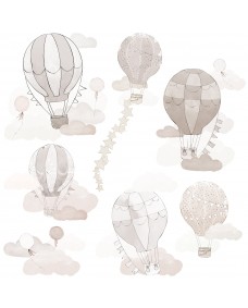 Wallsticker - Balloner / Beige