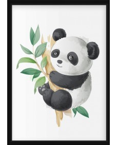 PLAKAT - Panda i træer