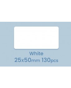 NIIMBOT Labels Stickers til D101 25 x 50mm / 130 stk / Hvid