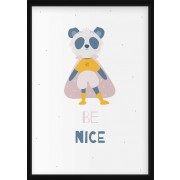 Plakat - Panda / BE NICE