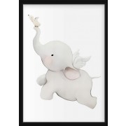 Plakat - Flyvende Elefant