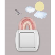 Switch sticker -  Akvarel Regnbue