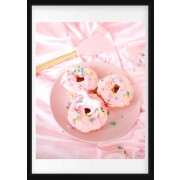 Plakat - Lyserøde donuts