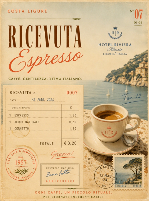 Plakat - Italiensk Espresso Kvittering