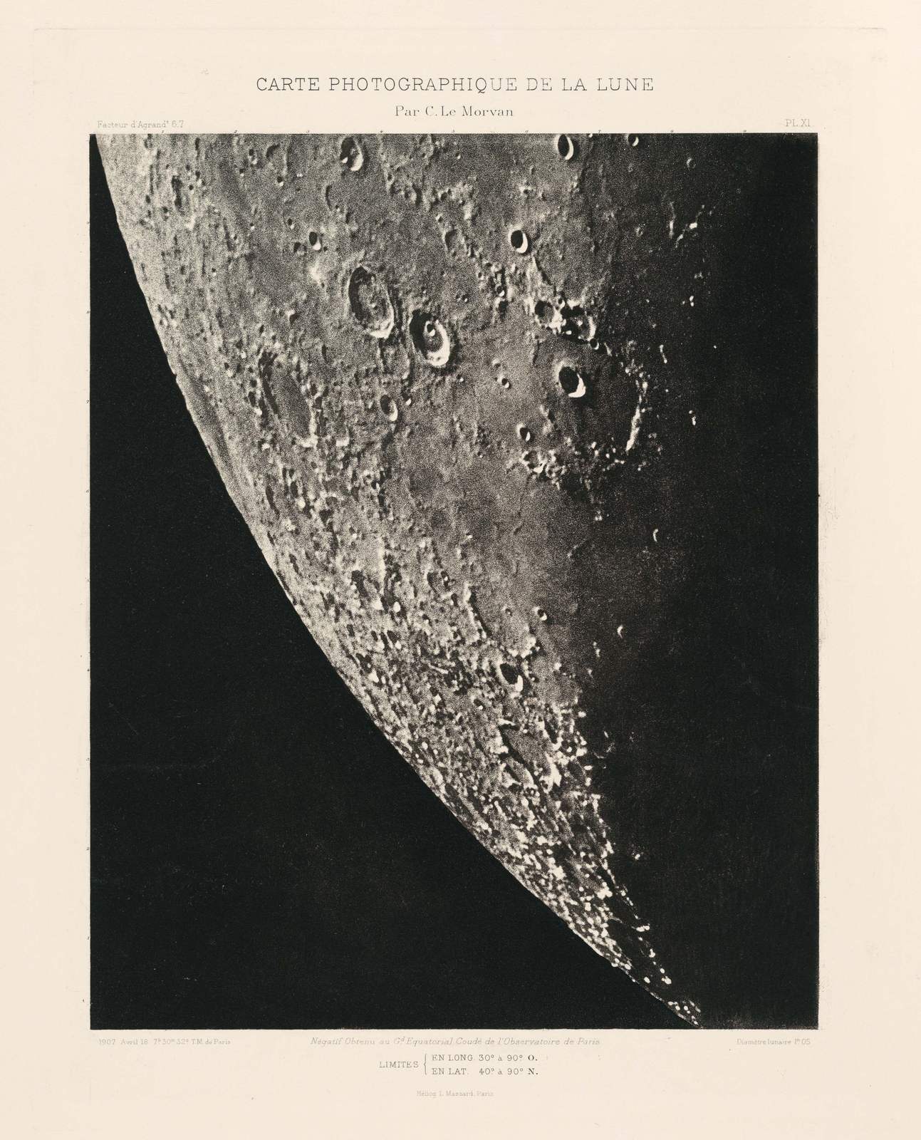 Poster - Carte Photographique de la Lune