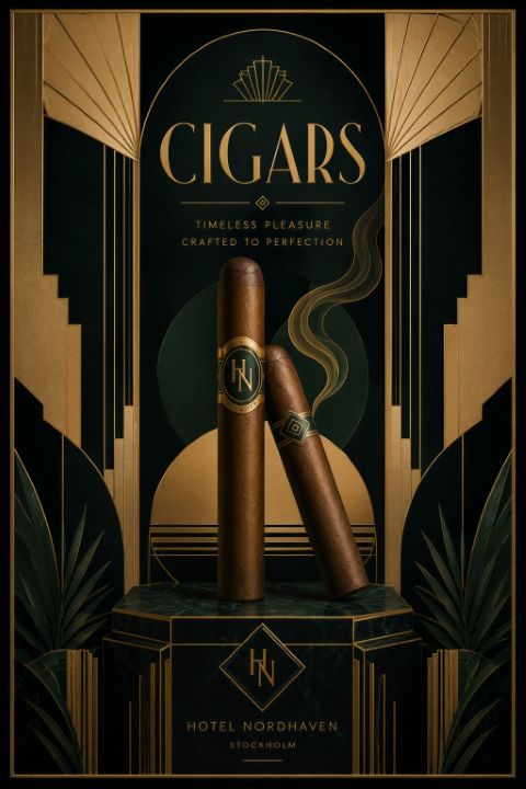 Poster - Elegant Cigarillustration