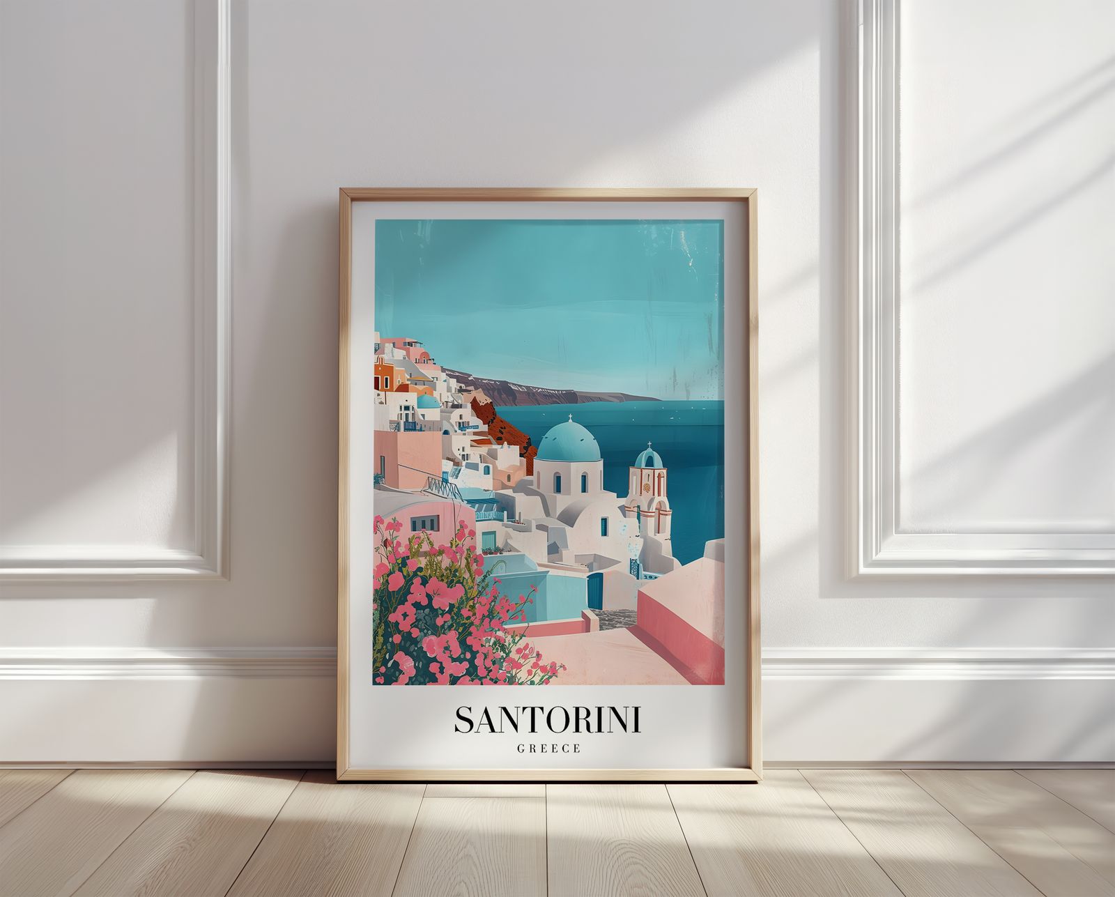 Plakat - Santorini Grækenland