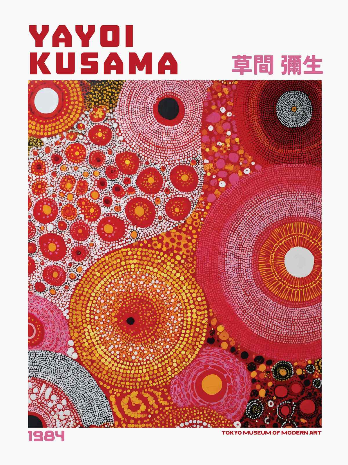 Plakat - Yayoi Kusama Tokyo 1984