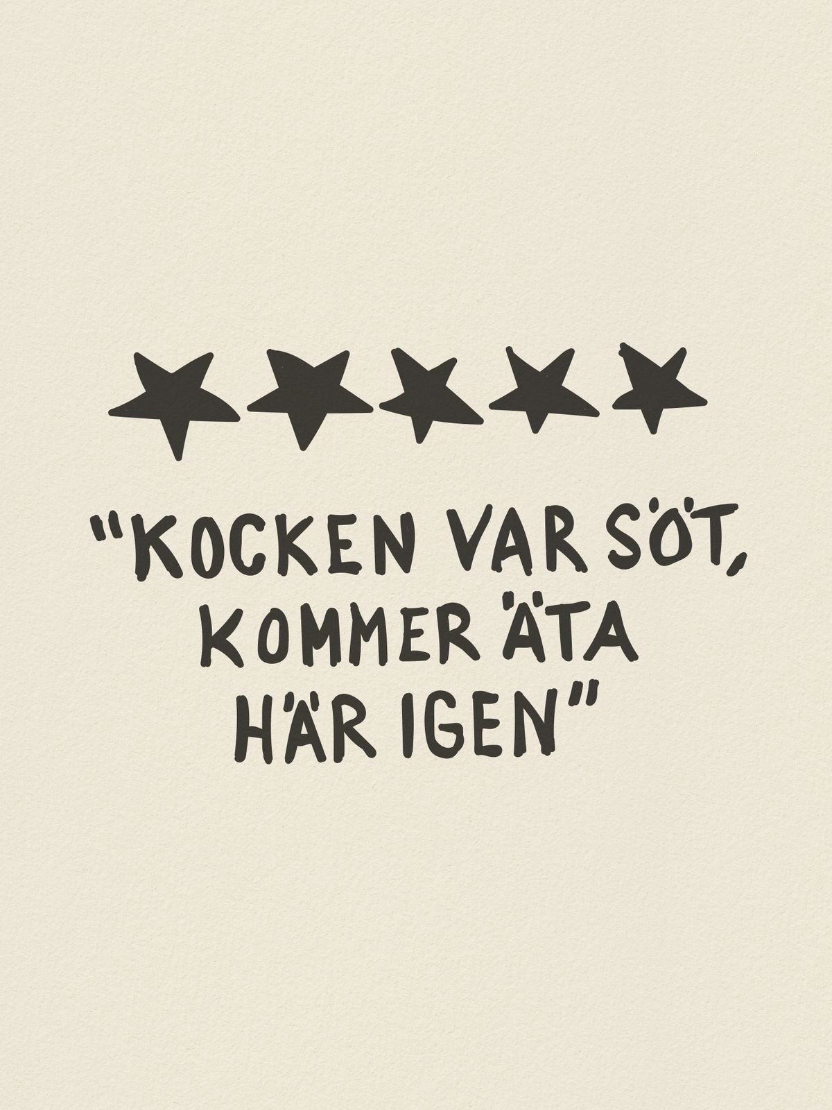 Plakat - Kokkens Citater