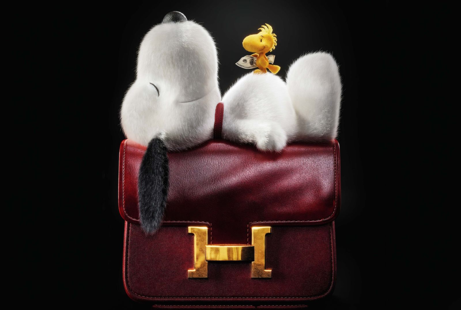 Plakat - Snoopy på Rød Taske