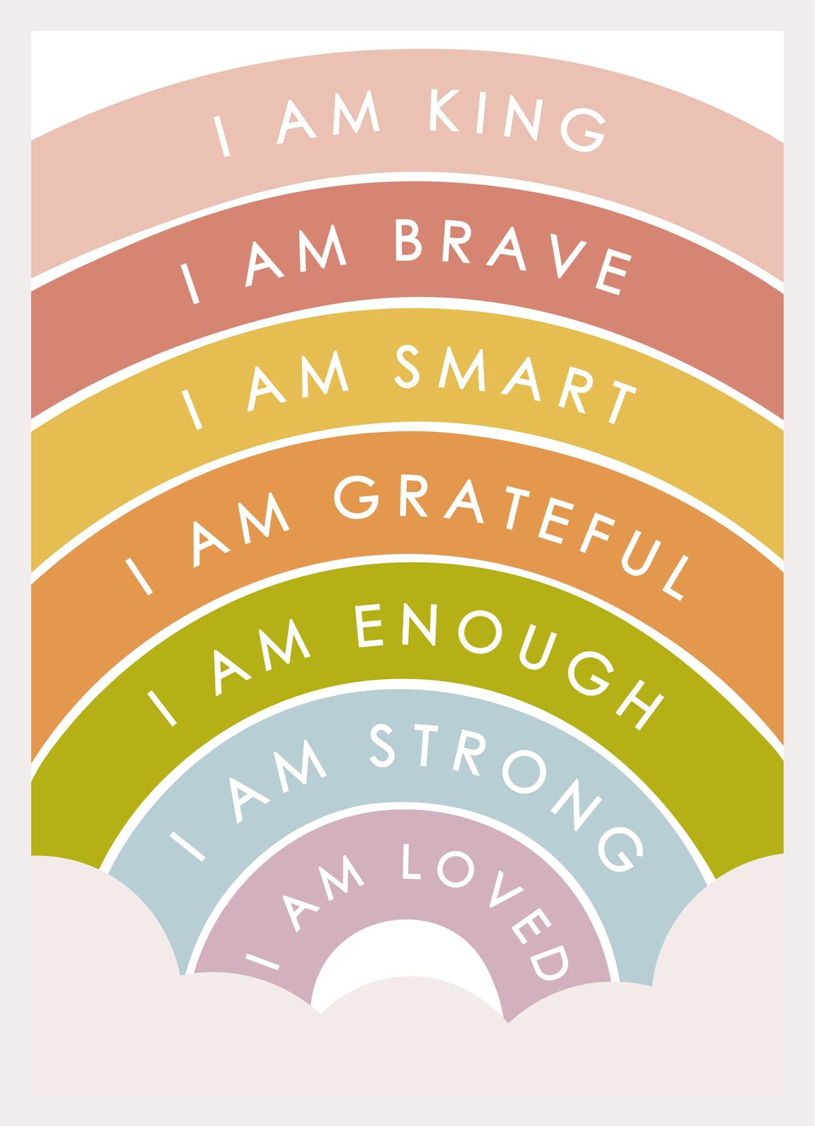 Plakat - Inspirerende Regnbue