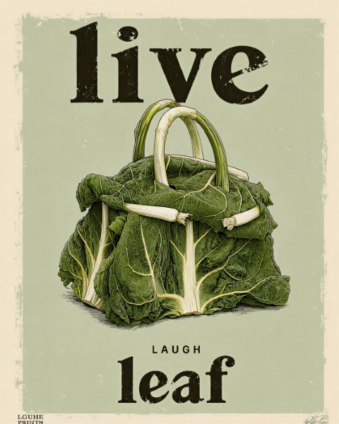 Poster - Live Leaf Design